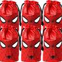 Eylola Spider Themed Gift Bags, PE, 6.3 x 9 Inch, Pack of 48, for Birthday Party Supplies, 1 count