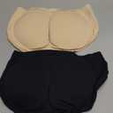 WDIRARA Women's 2 Piece High Waist Hip Pad Shapewear Panty Butt Lifter Tummy Control Underwear