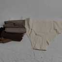 SHARICCA Women Seamless Cheeky Bikini No Show Panties Ladies Invisible Breathable Briefs Soft Stretch Underwear Multi Pack (Large, (7 Pack) Neutral Color)