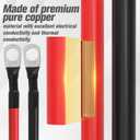 6 AWG Battery Cable 6AWG Gauge Battery Inverter Cables for Automotive Solar Marine Boat RV Car Motorcycle (6 AWG, 20in, 3/8")