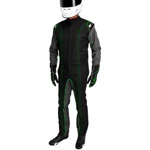 K1 Race Gear CIK/FIA Level 2 Approved Kart Racing Suit (Green, Large)