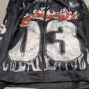 SOLY HUX Men's Y2k Number Graphic Zip Up Hoodie Sweatshirt Gothic Long Sleeve Hooded Casual Jacket Streetwear Black Letter X-Large