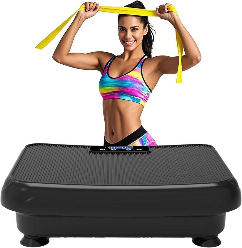 Vibration Plate Exercise Machine: TISSCARE Full Body Vibrating Platform for Home Cardio Fitness - 300Lbs Capacity