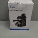 Coffee Machine, 3.5 Bar Espresso & Cappuccino Machine with Steam Wand, Compact Design Coffee Maker for Latte, Safety Lock & Tritan Cups, 800w, Black