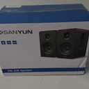 Sanyun SW208 3" Active Bluetooth 5.0 Bookshelf Speakers  60W Carbon Fiber Speaker Unit - Built-in 24bit DAC Dynamic 3D Surround Sound 2.0 Computer PC Monitor Gaming (Pair, White)