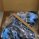 METROLLER Inline Skates for Girls Boys Ages 5-8 8-12 Adjustable Illuminating Wheels Inline Roller Skates for Youth Kids Outdoor Blades (Large-Youth (4-7 US), Blue)