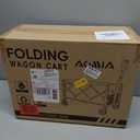 Collapsible Foldable Wagon with Wheels Heavy Duty Folding Wagons Carts 360LBS Weight Capacity Portable All Terrain Utility Wagon Cart for Groceries Sports Garden Shopping Camping Beach