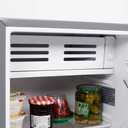 Frigidaire Mini Refrigerator, Compact Freezer Compartment, Adjustable Thermostat Control, Reversible Door, Contemporary Series, 3.2 cu ft, Grey