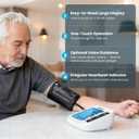 Blood Pressure Monitor for Home Use, Large Upper Arm Blood Pressure Cuff with Backlight & Talking (Voice Broadcast), Automatic Digital BP Machine for Seniors, Heart Rate Monitor & Storage Bag