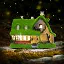 Solar Garden Outdoor Statue Light - Fairy House Lawn Decoration for Patio, Balcony, and Yard - Unique Gift for Any Occasion
