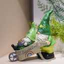 Braxio St. Patrickss Day Decorations Resin Gnome Collectible Figurines St-Patricks Day Decor Table Centerpiece for Dining Room Gift for Women