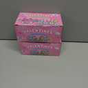 2 x Valentines Day Gifts for Kids, Valentines Unicorn Donut Erasers with Cards, Classroom Exchange Prizes & Party Favors, Ideal Valentine Gifts for Boys Girls, School Classroom Prize Exchange (Ice cream)