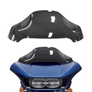 totiancong 13" Windshield for Harley Davidson Touring Road Glide CVO FLTRX/FLTRXS/FLTRK/FLTRU/FLTRUSE 2014-2022 Windscreen Air Deflector, Smoke