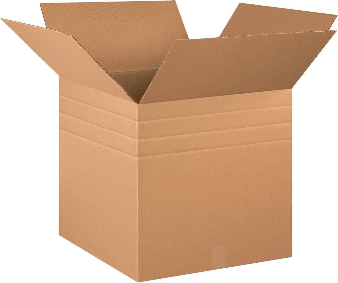 Aviditi Shipping Boxes Multi-Depth 20"L x 20"W x 20"H, 10-Pack | Corrugated Cardboard Box for Packing, Moving and Storage