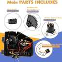 Club Car Electrical Component Box Asm/Electrical Box Cover, Fits for Gas Club Car DS 1992-2015, OEM#1013609, 1015777/102711201, 1015373, 1014808, 1015372