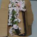 39" Tall Cherry Blossom Branches for Vase Faux Cherry Flowers Light Pink Peach Blossom for Floral Arrangements Artificial Apple Blossom Silk Tall Stems for Home Wedding Table Decor-3 Pcs