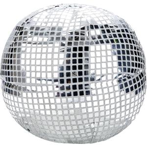 Disco Ball Pillow - Silver Disco Throw Pillow, 12'' Round, Funky Sequin Decoration for Teen Girls' Preppy Room Decor