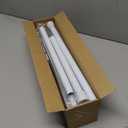 4 Pack White Tension Curtain Rod for Windows 28 to 48 inch, Adjustable Expandable Pressure Spring Curtain Rod No Drilling, 7/8" Curtain Rod for Bedroom Doorway Closet Door