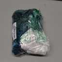 Large Silk Satin Scrunchies - Jumbo Hair Ties for Thick Curly Hair - Pack of 6 (Green)
