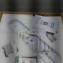 42 Inch Retractable Ceiling Fan, Chandelier Ceiling Fans with Lights, Silent DC Motor, 6 Speeds, 3 Color Changing for Bedroom Living Room (Silver)