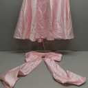 Short Homecoming Dresses with Bow Satin Square Neck Spaghetti Straps Corset Prom Formal Cocktail Dress (2, Pink)