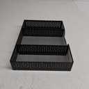 Simple Houseware Drawer Organizer Tray with 9 Adjustable Compartments, Black
