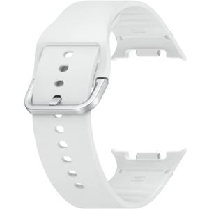 Samsung Galaxy Watch 8 Series Sport Band, Rubber, Dynamic Lug System, Flexible Fit, Breathable, Compatible with Galaxy Watch 8 and Watch 8 Classic, M/L White