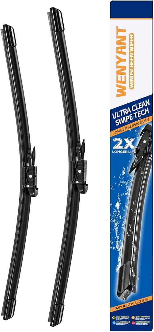 23"/26" Windshield Wipers Compatible with Toyota 2008-2020 Sequoia 2007-2020 Tundra Front Wiper Blades for My Car Original Equipment Automotive Replacement (Set of 2)