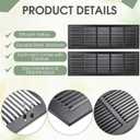 Black 3 Pack Ceiling Vent Cover for Wall, Duct Opening Vent,30x8 Inch