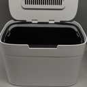 KAZAI. Compost Bin Kitchen 'Elin' | 1.2 GAL / 4.5L Countertop Compost Bin with Wooden Lid & Filter | Odor-Free, Dishwasher Safe, with Inner Bucket | Small Indoor Kitchen Composter | Off-White/Bamboo