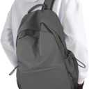 NEOREAL Laptop Backpack for Work, College, Travel, Lightweight Waterproof Daily Backpacks for Men Women, Sport Rucksack Computer Bag Fits 15.6 Inch Notebook, Grey