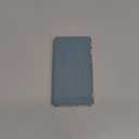 TUDIA SKN FLIP Designed for Onyx Boox Palma 2 Case - [Magnetic Closure] Shockproof Slim Transparent TPU Back with Textured Leather Cover - Clear Turquoise