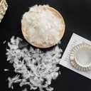 ROSE FEATHER Bulk Goose Down Feather Stuffing & Fill – Hypoallergenic Pillow Filling, Repair, Restuff, Fluff for Couch Cushions, Comforters, Jackets10/90-1Lb DIY