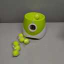 Automatic Dog Ball Launcher, Dog Ball Thrower Machine with 10-30Ft 3 Launching Distance, Interactive Toys for Small Dogs Indoor & Outdoor with 15 Mini Tennis Balls-2 Inch Light Green