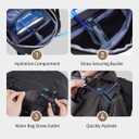 Blue Quartz 40L Military Tactical Backpack, Internal Frame Hiking Backpack with Molle System for Hiking Camping Backpacking Travelling Climbing Rucksack Daypack for Men Women