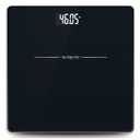 NUTRI FIT Digital Bathroom Scale for Body Weight Loss Watchers Electri Scales, 50g/0.1lb Discrepancy, Clear Backlit LCD Display and Step-On Techhology, 2*AAA Batteries Included, 330lb/150kg, Jet Black