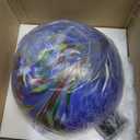 VCUTEKA Gazing Ball, Glass Gazing Globe Decorative Glass Gazing Globe/Ball/Sphere Lawn Ornament for Gardens, 10-Inch, Blue Swirl (Multicolor)