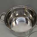 Kirecoo Stainless Steel Stock Pot - 5 Quart Heavy Duty Induction Cooking Pot with Visible Lid for Pasta, Soup, Spaghetti, Nonstick Thick Bottom Big Stockpot, Deep Cookware for Canning, Boiling, Simmer