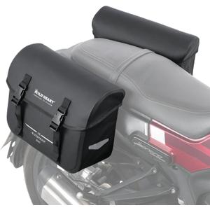 WILD HEART Motorcycle saddlebags Waterproof Bag Retro Tail Bag 20L(10L*2) for Sportster Softtail Dyna Road King no Need for Rain Cover