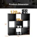 Sweetcrispy 9 Cube Storage Organizer - Open Cube Bookshelf with 5 Removable Back Panels, Display Storage Bookcase for Living Room, Bedroom, Entrance Hall, Home Office，36" L×11.6" W×36" H, Black