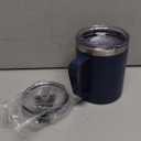 WETOWETO 14 oz Coffee Mug, Vacuum Insulated Camping Mug with Lid, Double Wall Stainless Steel Travel Tumbler Cup, Thermal Coffee Mug, Powder Coated Navy Blue