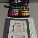 DIY Embroidery Stitch Book Kit,106 Patterns with Include Complete Toolkit and Instructional Tutorial, Embroidery Stitch Book for Beginners and Embroidery Enthusiast