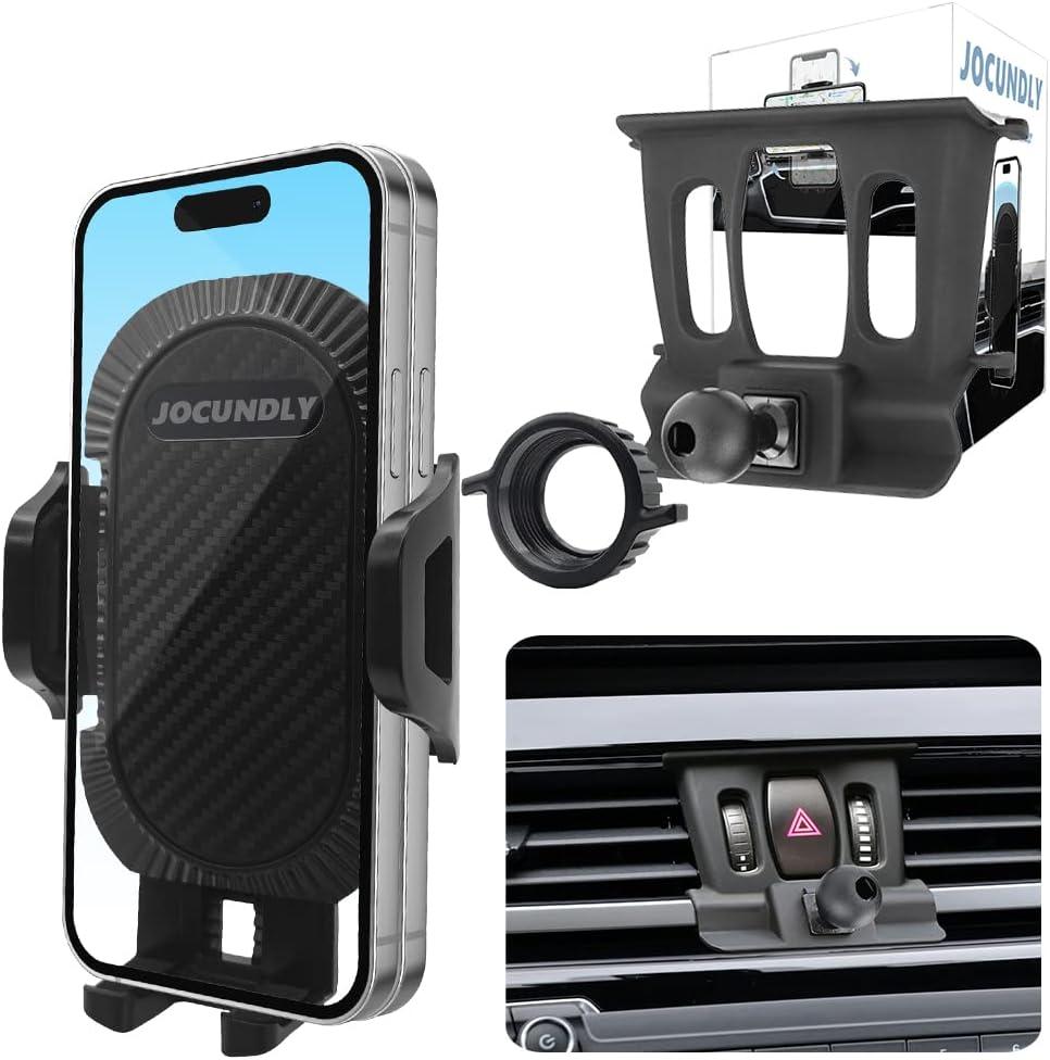 JOCUNDLY Car Phone Mount for 20162022 BMW X1 and 20182023 BMW X2 [Thick Case Friendly] Mobile Phone Holder Cell Navigation Bracket Air Vent Auto Accessories Cradles, All Phones
