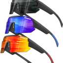 KALIYADI Polarized Youth Baseball Sunglasses: Kids Sunglasses for Boys Girls Sports Cycling Running UV400 Protection Age 6-14