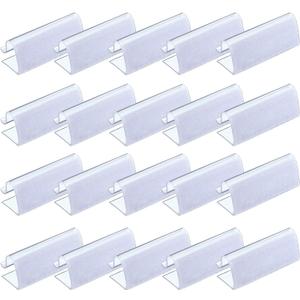 Boao 50 Pieces Table Skirting Clips EC Model Tablecloth Clips for Table 3/4 Inch - 1 Inch with Hook Loop for Indoor Outdoor Events