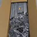 LANTEFUL 10 Tiers Tall Shoe Rack 20-25 Pairs Boots Organizer Storage Sturdy Narrow Shoe Shelf for Entryway, Closets with Hooks, Grey (10 Tier-68" High-17" Wide)