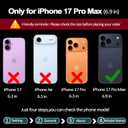 TwoHead Wallet Case Compatible with iPhone 17 Pro Max,Detachable,Magnetic,11 Cards Holder,PU Leather All-Round Protective Phone Case with Change Pocket(6.9 in,Navy Blue)