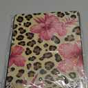 JOYLAND for iPad Air 13 Inch Case M3 2025/M2 2024 with Pencil Holder-Auto Wake/Sleep,Leopard Print&Flower Anti-Scratch Shockproof Premium Folio Stand Case,Black