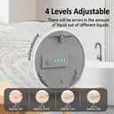 Greatmay Adjustable Automatic Soap Dispenser Touchless, 4 Adjustable Levels Touchless Sensor Liquid Soap Pump Dispenser，300ml Rechargeable Magnetic Charging Hand Soap Dispenser for Kitchen，Bathroom