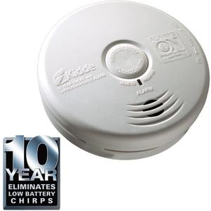 Kidde P3010K-CO Worry-Free Kitchen Photoelectric Smoke and Carbon Monoxide Alarm with 10 Year Sealed Battery
